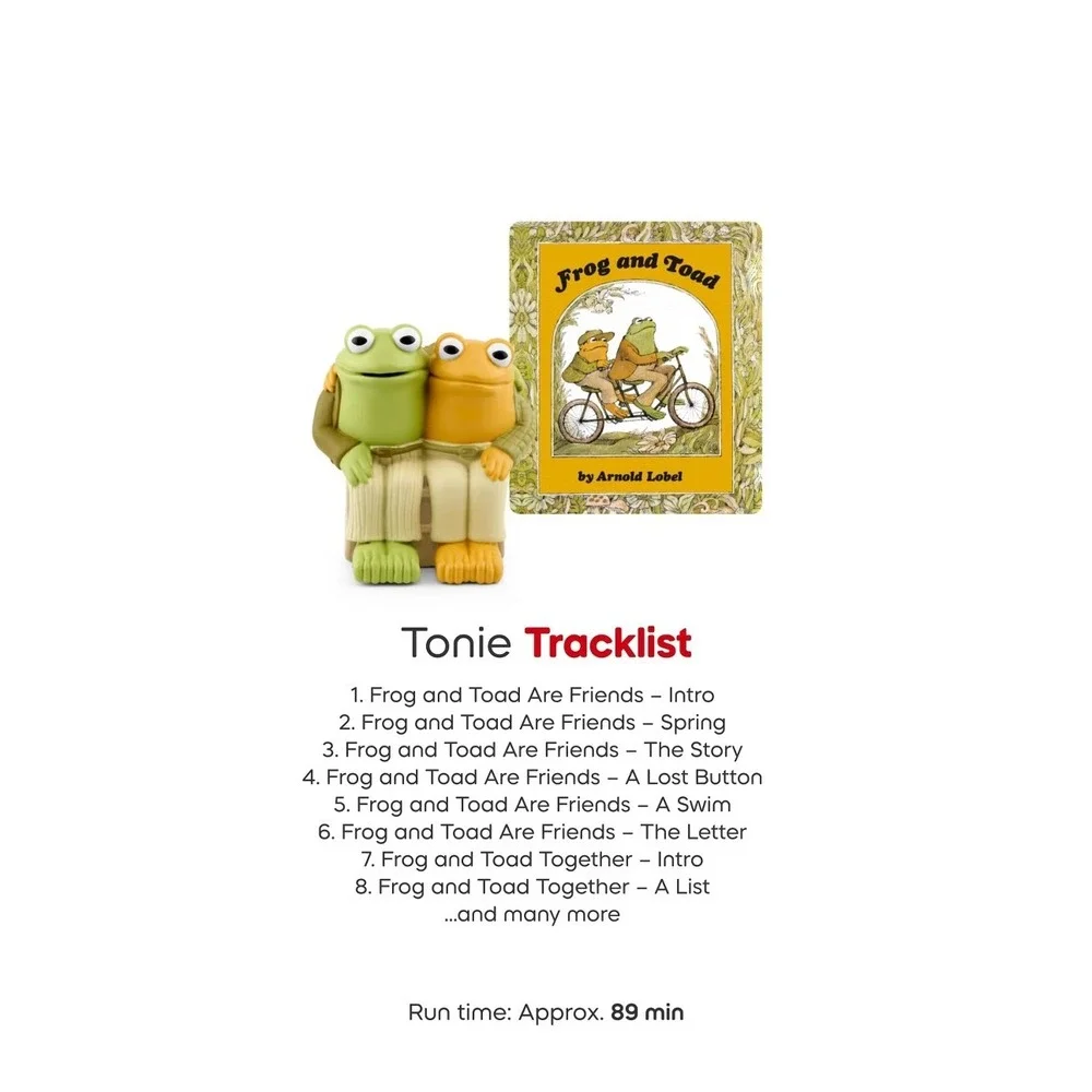 Tonies Frog and Toad Storytime Audio Character Figurine Learning Educational